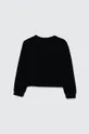 Otroški bombažen pulover Guess črna