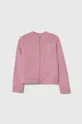 ροζ Παιδική βαμβακερή μπλούζα Guess Για κορίτσια