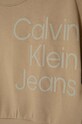 Dziewczynka Calvin Klein Jeans bluza bawełniana dziecięca IG0IG02300.128.176.PPYH beżowy