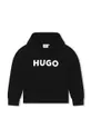 Otroški pulover HUGO črna