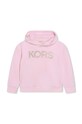 Michael Kors bluza bawełniana dziecięca z kapturem różowy R30034.156