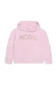 розовый Детская хлопковая кофта Michael Kors Для девочек