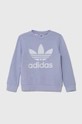 ljubičasta Dječja dukserica adidas Originals Za djevojčice