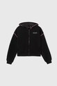 Detská bavlnená mikina Sisley bavlna čierna 3J68X500Y.G.Seasonal
