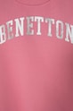 Dziewczynka United Colors of Benetton bluza bawełniana dziecięca 3J68C10H6.G.Seasonal różowy