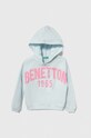 United Colors of Benetton bluza bawełniana dziecięca nadruk niebieski 3J68C203I.G.Seasonal