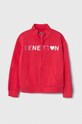United Colors of Benetton felpa in cotone bambino/a sovrastampa rosa 3J68C503O.G.Seasonal