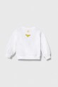 Детская хлопковая кофта United Colors of Benetton x DC 3J68G10EA.P.Seasonal белый SS24