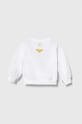 United Colors of Benetton bluza bawełniana dziecięca x DC 3J68G10EA.P.Seasonal biały SS24