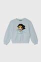 Дитяча бавовняна кофта United Colors of Benetton x DC бавовна блакитний 3J68G10EA.P.Seasonal