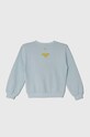 Дитяча бавовняна кофта United Colors of Benetton x DC 3J68G10EA.P.Seasonal блакитний SS24
