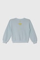 United Colors of Benetton bluza bawełniana dziecięca x DC 3J68G10EA.P.Seasonal niebieski SS24