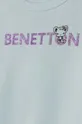 Detská bavlnená mikina United Colors of Benetton Základná látka: 100 % Bavlna Elastická manžeta: 95 % Bavlna, 5 % Elastan