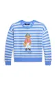 modra Otroški pulover Polo Ralph Lauren Dekliški