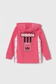 Дитяча кофта adidas Originals з капюшоном рожевий IN2115