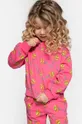 różowy Coccodrillo bluza dziecięca Dziewczęcy