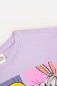 Dziewczynka Coccodrillo bluza bawełniana dziecięca WC4143101LGW fioletowy