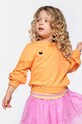 Dětská bavlněná mikina Coccodrillo bez kapuce oranžová WC4132102CEK