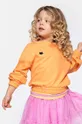 помаранчевий Дитяча бавовняна кофта Coccodrillo Для дівчаток