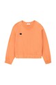 Dětská bavlněná mikina Coccodrillo WC4132102CEK oranžová SS24