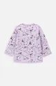 Coccodrillo bluza bawełniana niemowlęca fioletowy