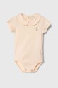 United Colors of Benetton body bawełniane niemowlęce Produkt niemowlęcy pomarańczowy 3I9WMB112.W.Seasonal