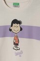 Dziewczynka United Colors of Benetton bluza bawełniana dziecięca x Snoopy 3J68C10JC.G.Seasonal beżowy