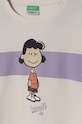 Dziewczynka United Colors of Benetton bluza bawełniana dziecięca x Snoopy 3J68C10JC.G.Seasonal beżowy