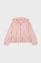 Mayoral bluza bawełniana dziecięca bawełna różowy 3477.6H.Mini.PPYH