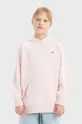 roza Otroški pulover Levi's LVG PULLOVER HOODIE Dekliški