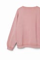 Desigual hanorac de bumbac pentru copii 24SGSK12 roz