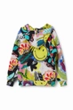 Desigual felpa in cotone bambino/a multicolore