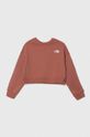 Dječja dukserica The North Face NEW CUTLINE CREW FLEECE bez kapuljače roza NF0A877P