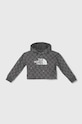The North Face hanorac de bumbac pentru copii DREW PEAK LIGHT HOODIE PRINT print gri NF0A8872