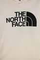 Dievča Detská bavlnená mikina The North Face DREW PEAK LIGHT HOODIE NF0A89PU béžová