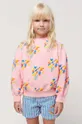 różowy Bobo Choses bluza dziecięca Dziewczęcy