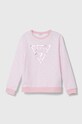 Детская хлопковая кофта Guess хлопок розовый J4GQ01.KA6R3.PPYH
