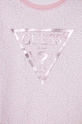 Fete Guess hanorac de bumbac pentru copii J4GQ01.KA6R3.PPYH roz