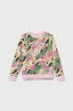 Guess bluza bawełniana dziecięca wzorzyste zielony J4GQ01.KA6R3.PPYH