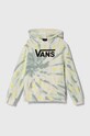 Vans bluza dziecięca SPIRAL TIE DYE HOODIE z kapturem zielony VN000G8ECJL