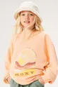 оранжевый Детская кофта Roxy LINEUPCREWRGTER Для девочек