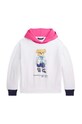 Dětská mikina Polo Ralph Lauren s kapucí bílá 313926018001