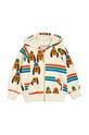 Mini Rodini bluza bawełniana dziecięca z kapturem biały 2412011500