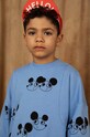 Mini Rodini bluza bawełniana dziecięca wzorzyste niebieski 2412012460