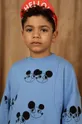 modra Otroški bombažen pulover Mini Rodini Otroški