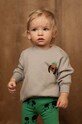 Mini Rodini bluza bawełniana dziecięca 2412013997 szary