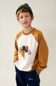 Дитяча бавовняна кофта Liewood Aude Placement Sweatshirt бавовна зелений LW18792