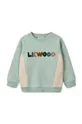 Liewood bluza bawełniana dziecięca Aude Placement Sweatshirt niebieski