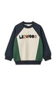Dětská bavlněná mikina Liewood Aude Placement Sweatshirt LW18792 námořnická modř AW24