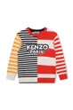 piros Kenzo Kids gyerek pamut pulóver Gyerek
